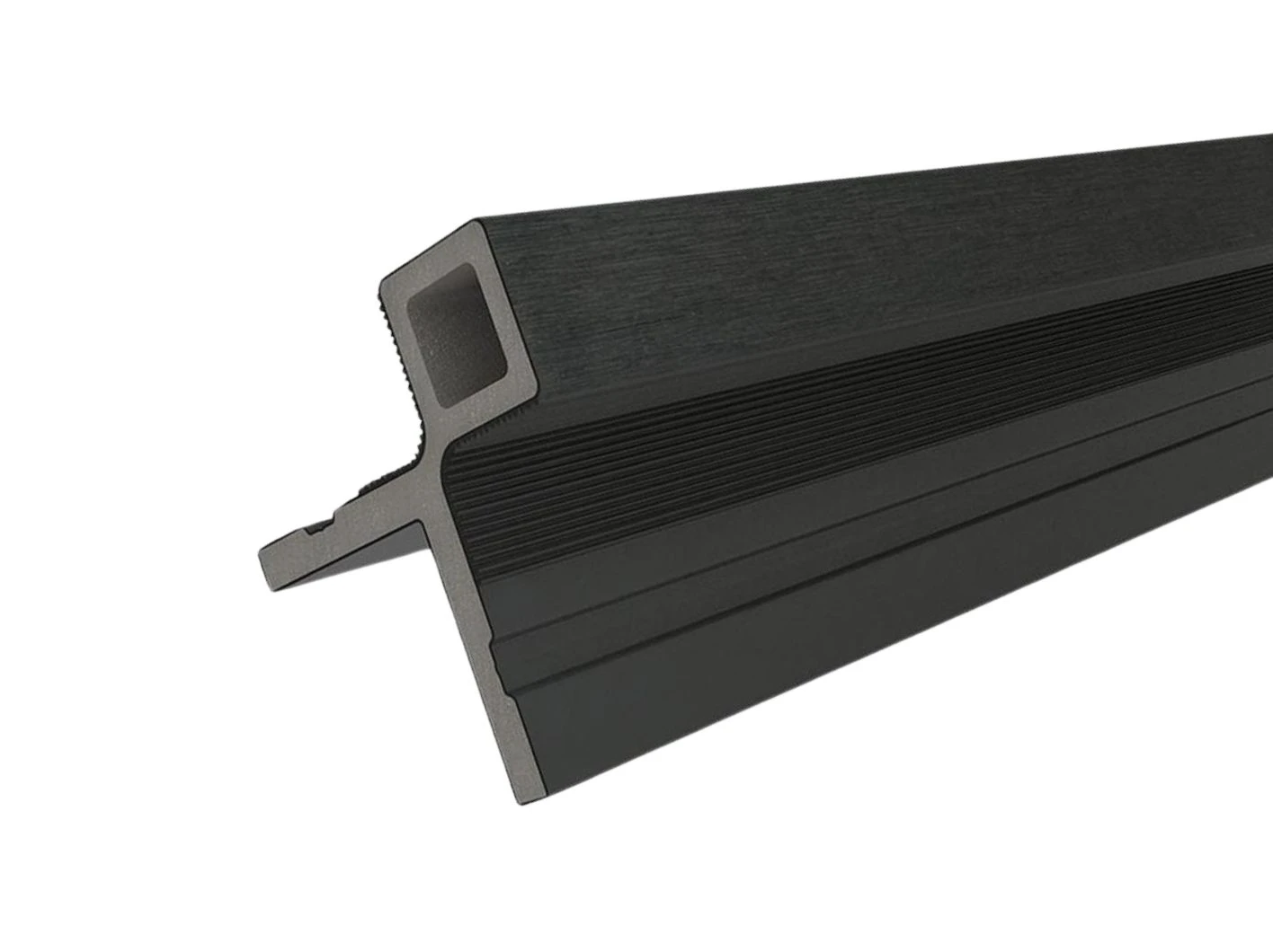 Composiet Hoekprofiel 7 x 8 cm (70 x 80 mm) Zwart - Lengte 300 cm - Afbeelding 1